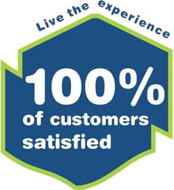 100% of customers satiesfied